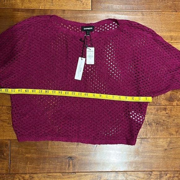 NWT Express Open Stitch Dolman Long Sleeve Sweater - Picture 6 of 7